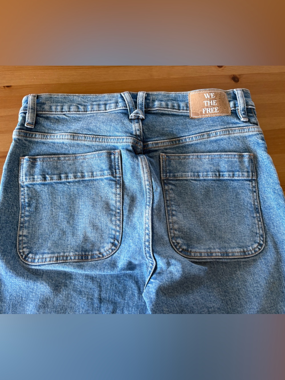 We The Free Aiden Slim Flare Blue Jeans Size 30 NWOT - Picture 7 of 15